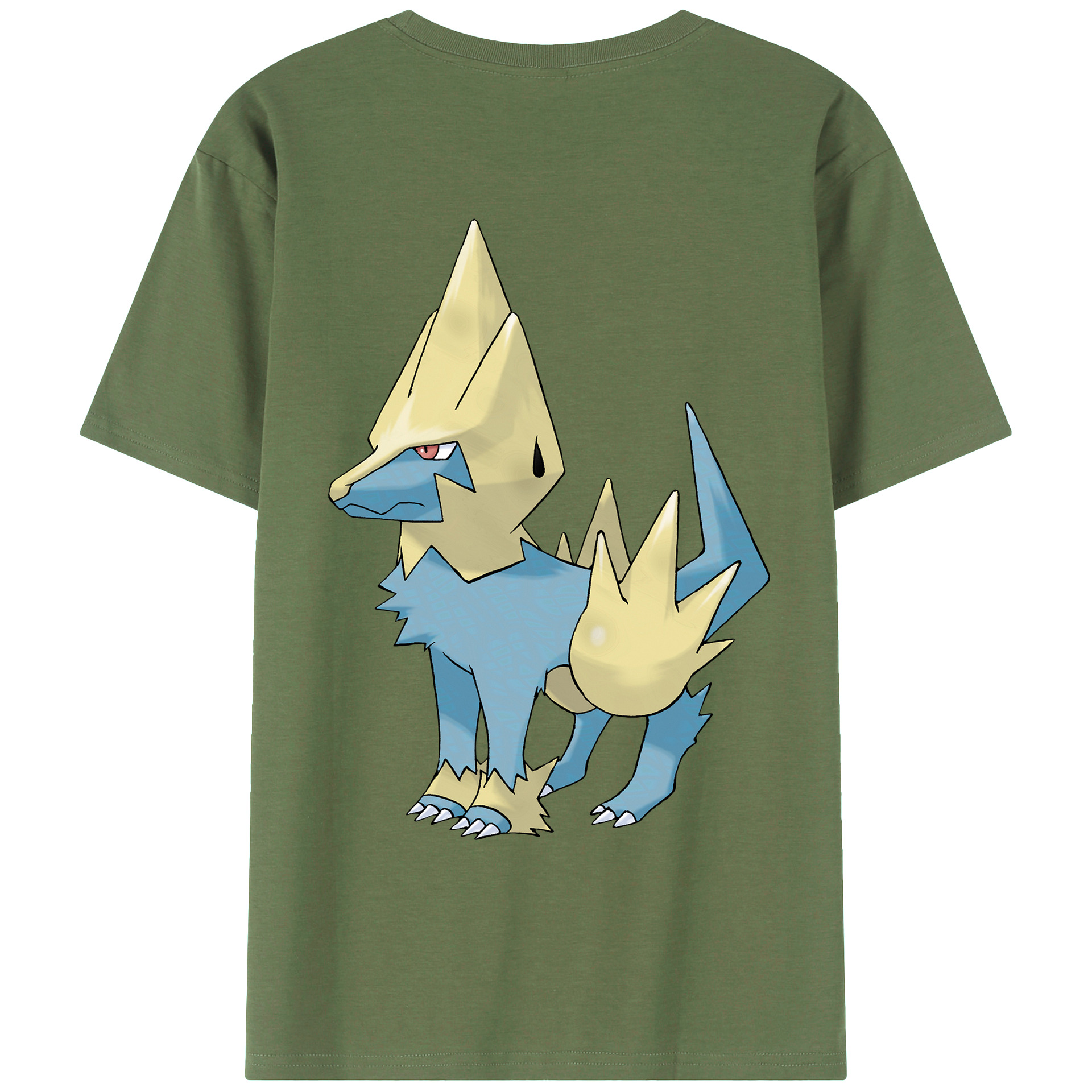 （画像用） ポケットモンスター Pokémon 綿100％ メンズ半袖Tシャツ（バックプリント） 通気性